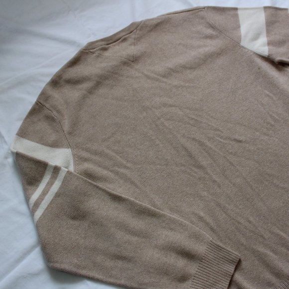 Tommy Hilfiger Beige/Cream Striped Crewneck Sweater - Picture 5 of 5